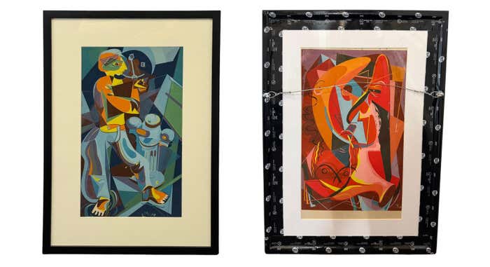 Reversible Cubist and Modernist Abstract by James Houston