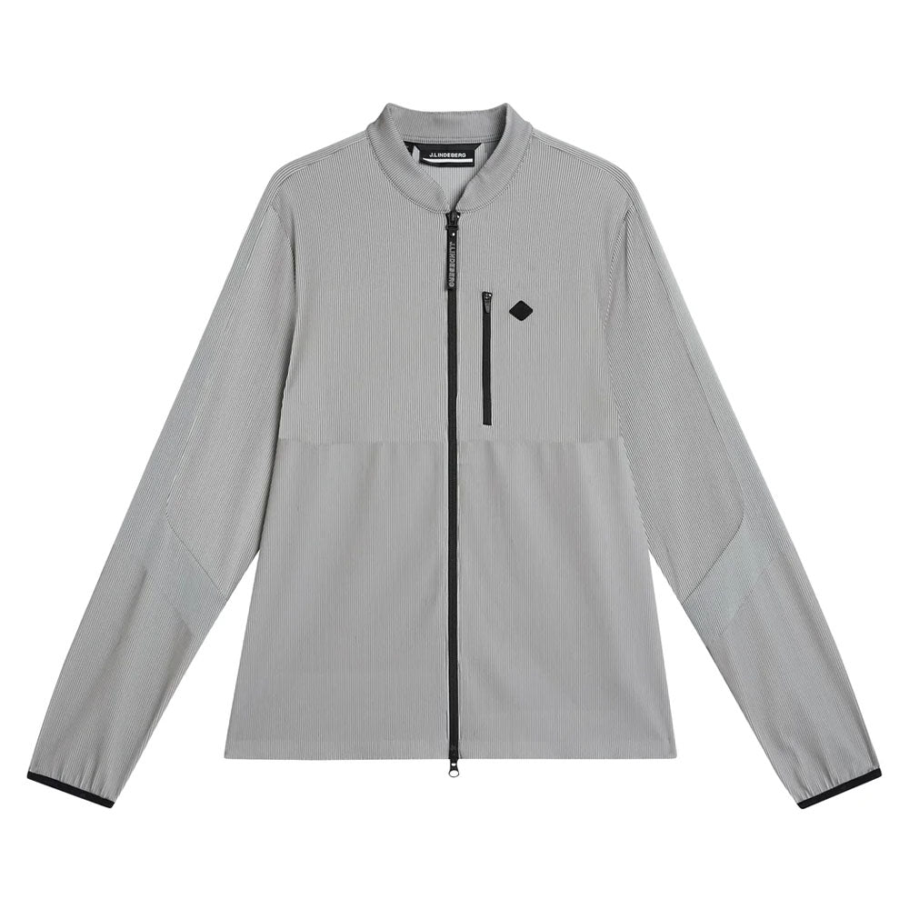 J.Lindeberg Sneaky Full Zip Mid Layer Golf Jacket Gray Melange