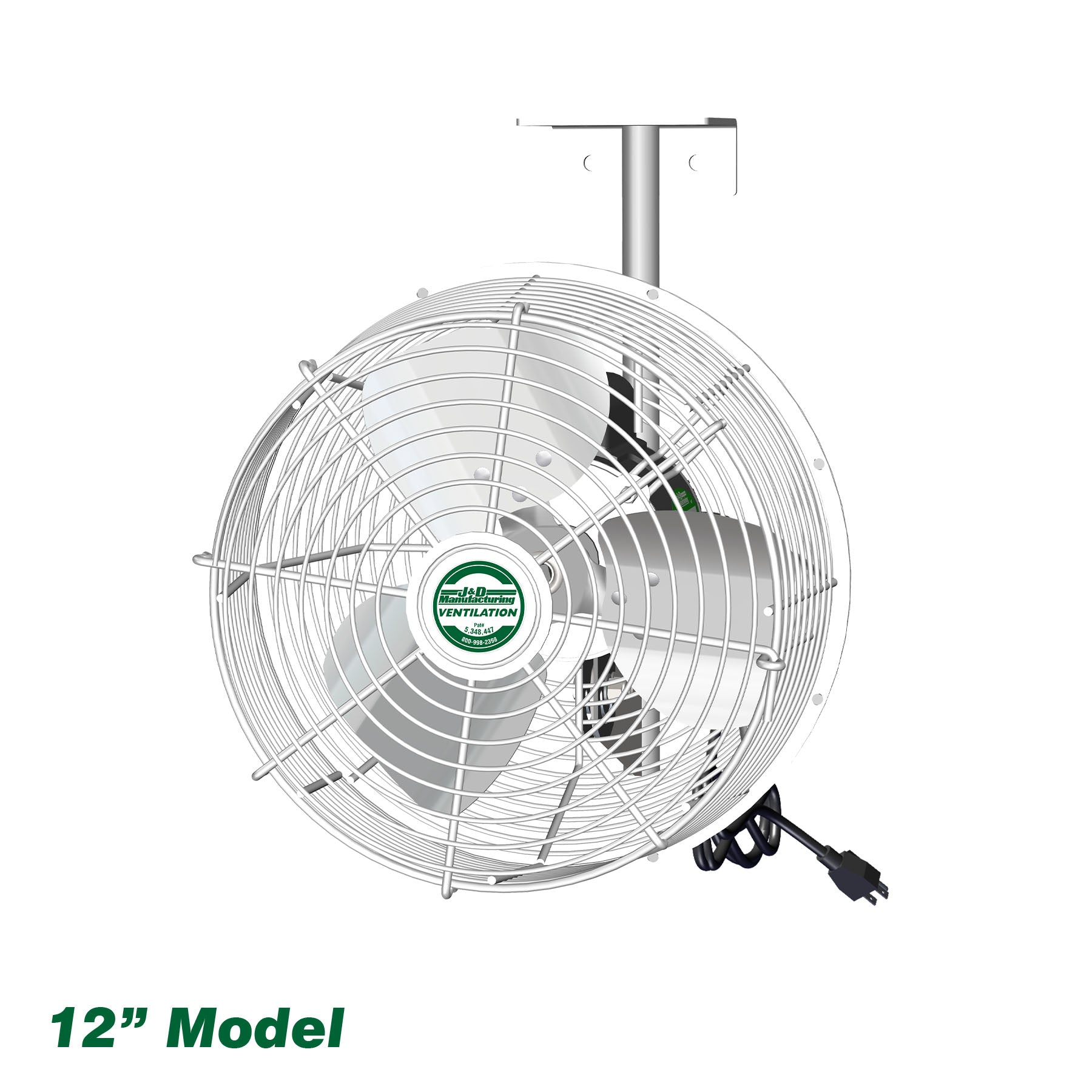 J&D Green Breeze 12 in. HAF Fan – Greenhouse Megastore