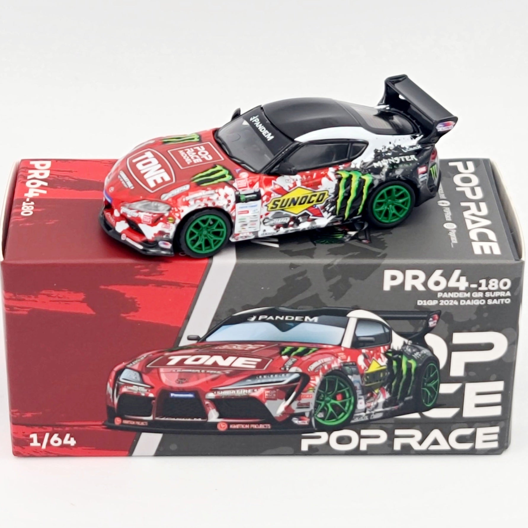 Pop Race Toyota Pandem GR Supra - 1:64, D1GP Daigo Saito (2025 Limited
