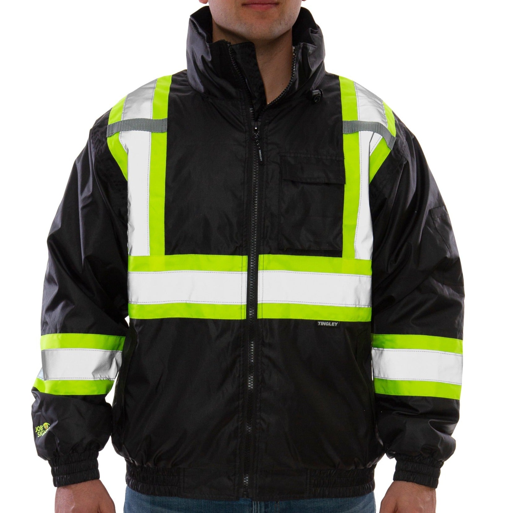 Tingley J26123C, Black X-Back Bomber Jacket | Hi-Viz.com