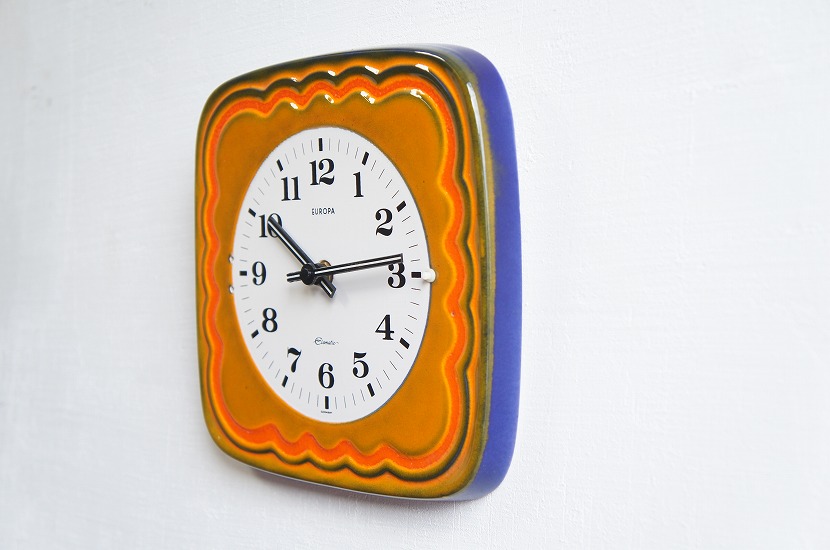 HOMEWARD [ホームワード] / ドイツ製 ヴィンテージ陶器製ウォールクロック