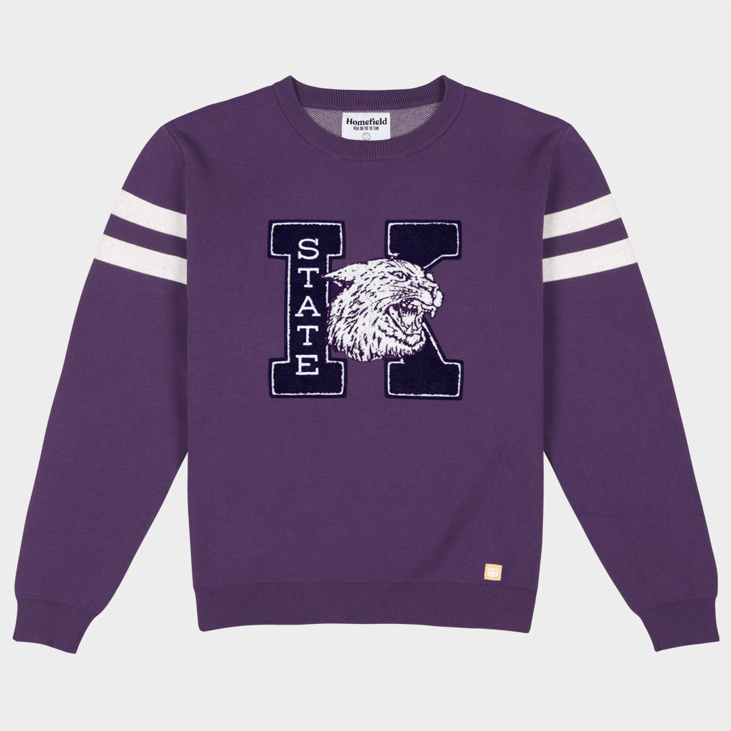 K-State Wildcats Retro Logo Knit Sweater | Homefield