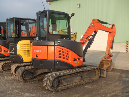 建設機械リース バックホー ZX40U-3