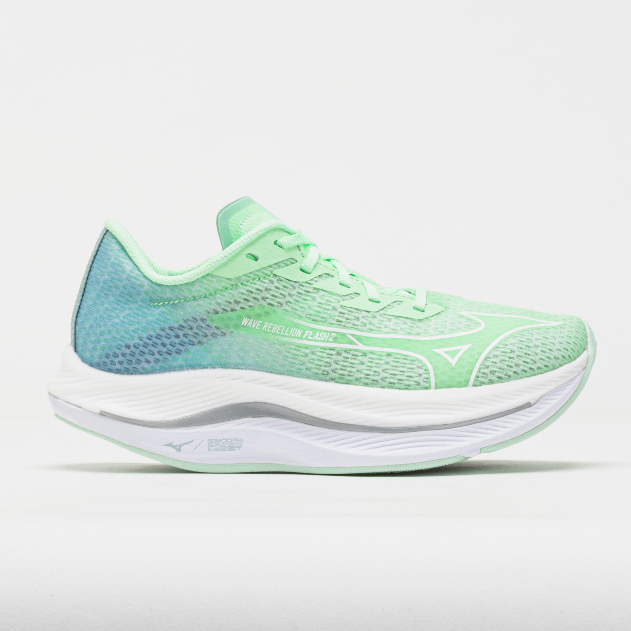 Mizuno Wave Rebellion Flash 2 Women's Neo Mint/White – Holabird Sports