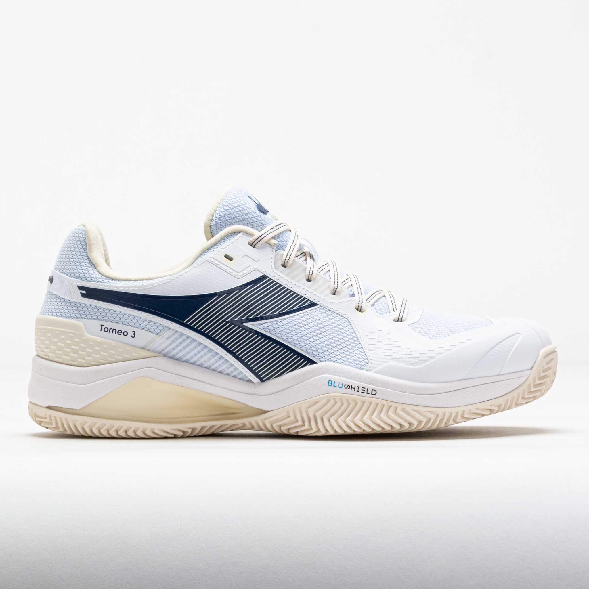 Diadora Blushield Torneo 3 Clay Men's White/Ensign Blue/Whisper