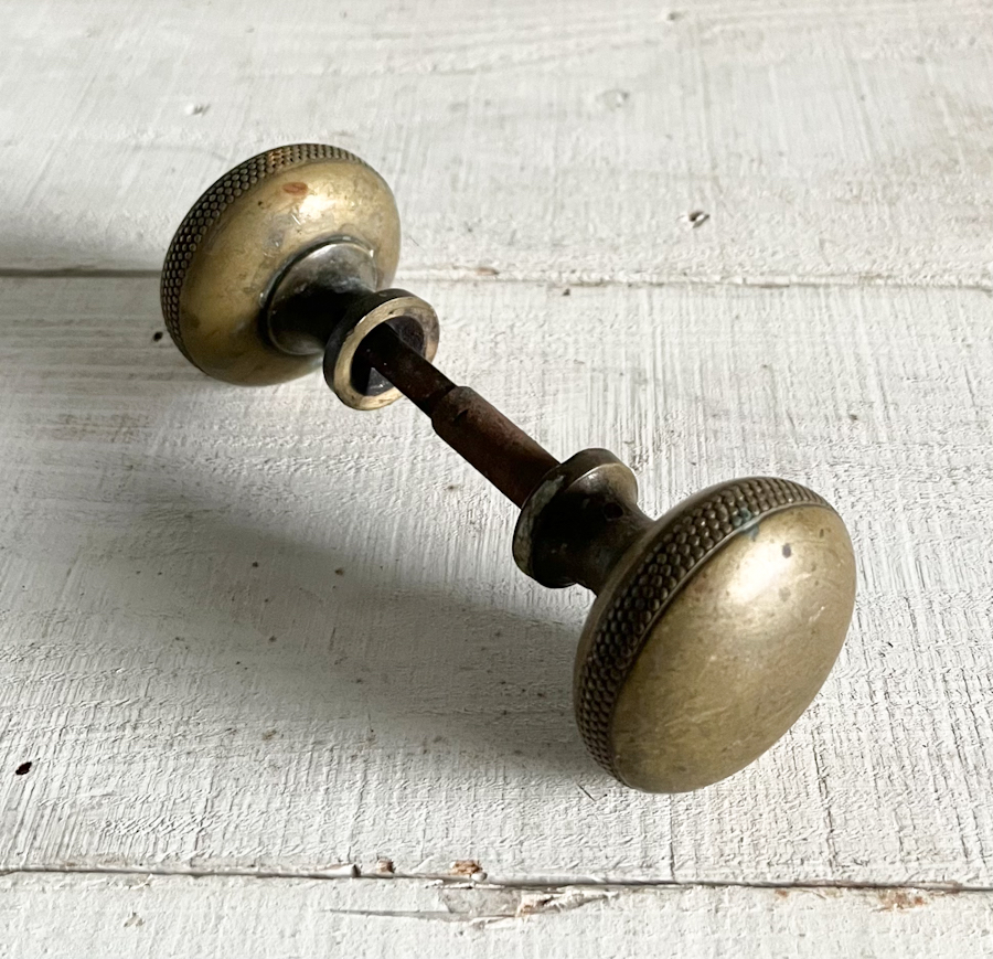 フランスアンティーク真鍮ドアノブ3( FA-ac42)<span style=