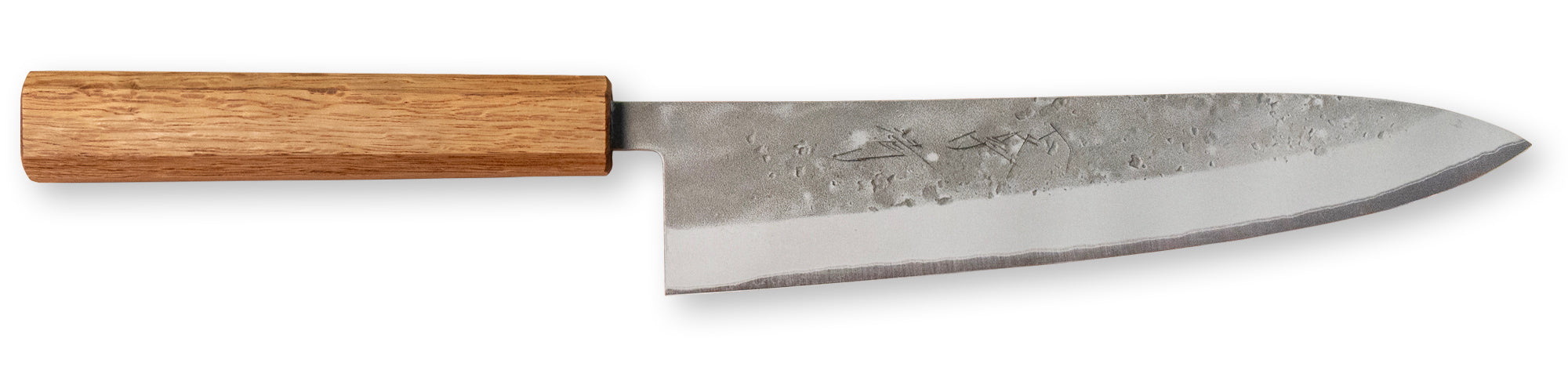 一文字 清 青二鋼 樫漆柄 牛刀 – 堺一文字光秀