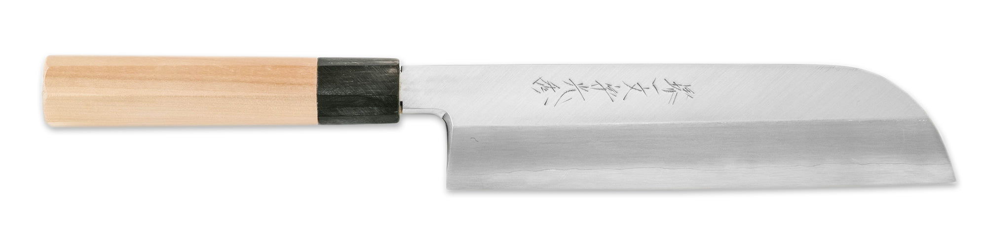 堺一文字光秀 銀三鋼 霞研 鎌型薄刃包丁