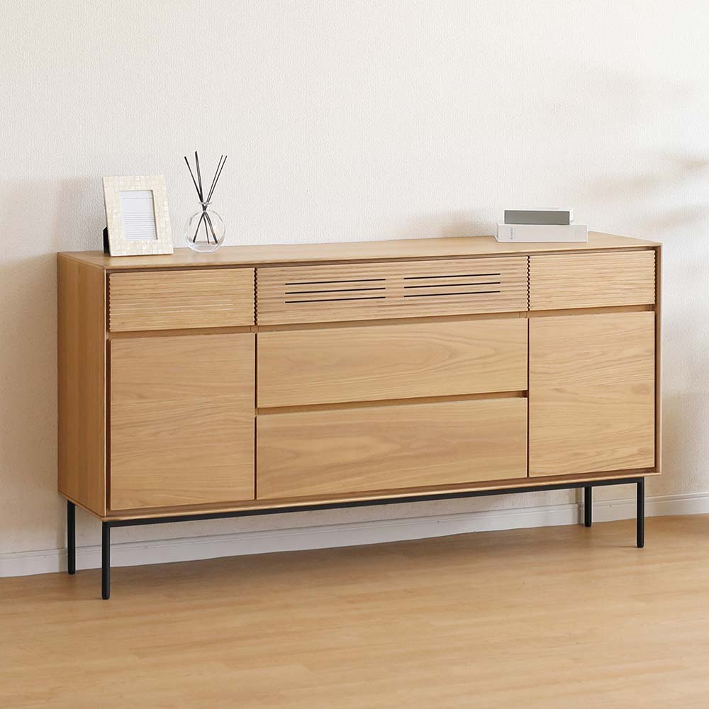 サイドボード「ノース」全2サイズ(幅120/150cm) 全2色【オンライン