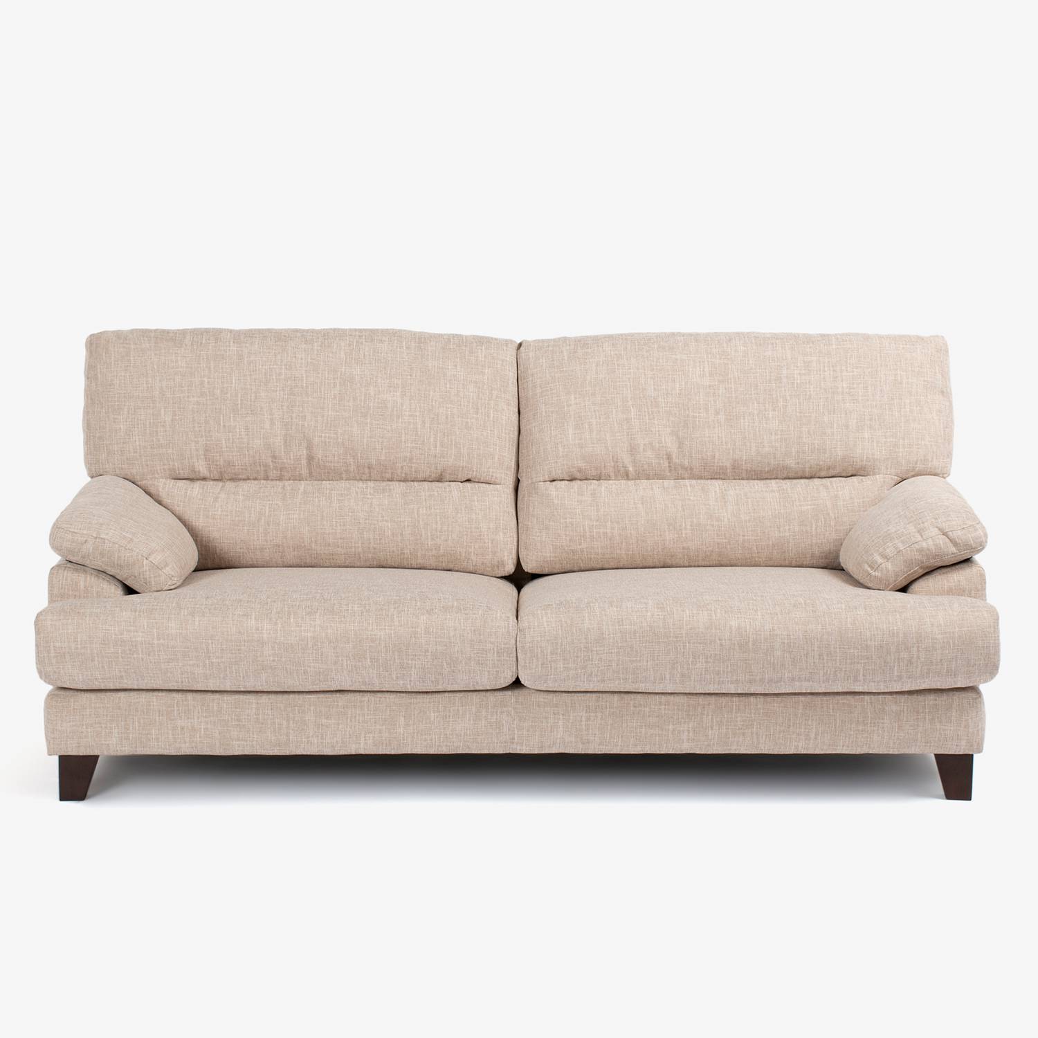 ソファ 3人掛け「アクア SD-341C」幅196cm 布#FG220-3D ベージュ色 脚