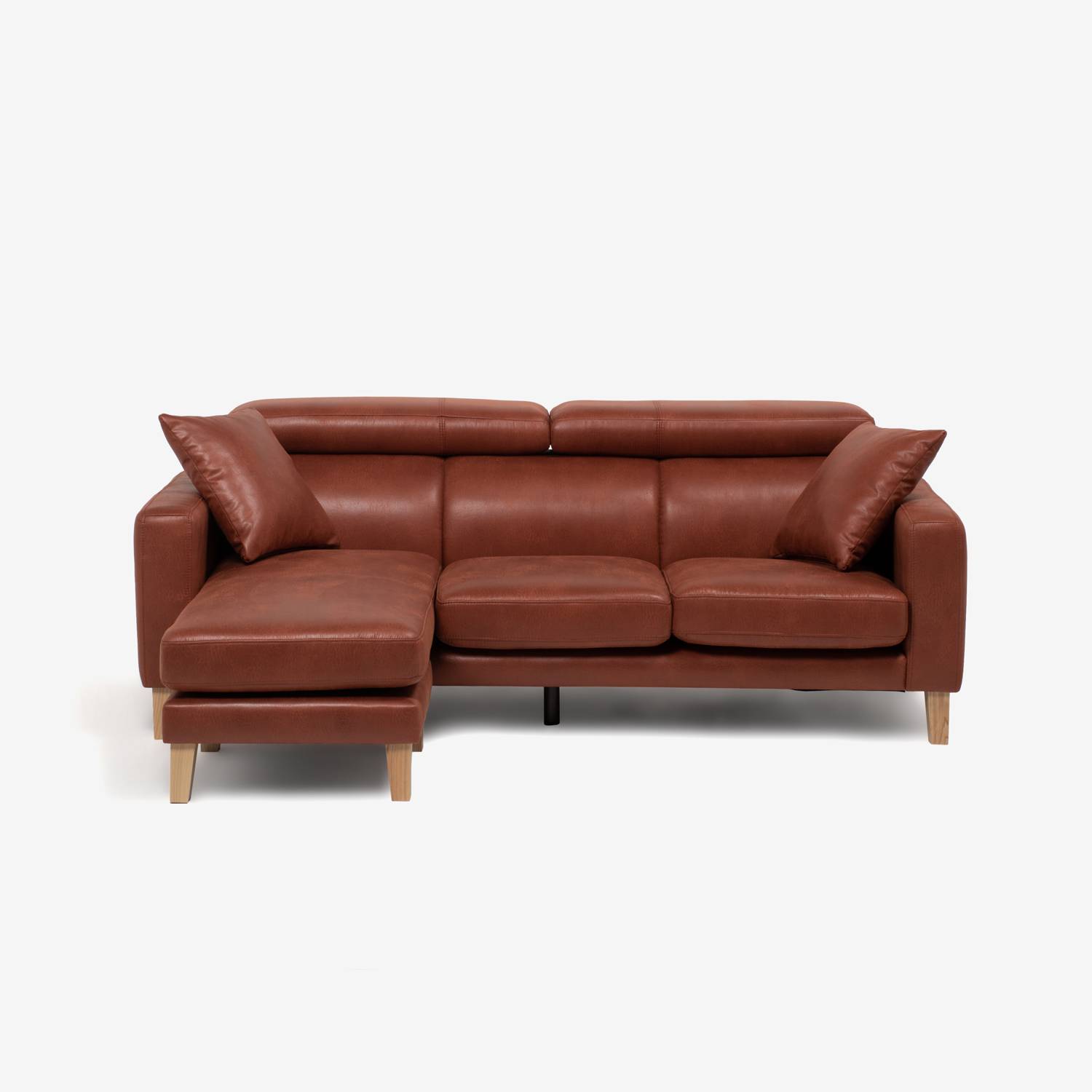 組み替え可能 カウチソファ「セリーナN SD-295D」布 ブラウン色 #K30