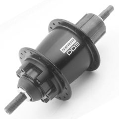 CYCLETECH-IKD : SRAM Dual Drive III Disc Gear Hub Black