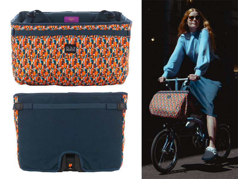 CYCLETECH-IKD : BROMPTON (Borough) Basket Bag 23L Liberty - Orange