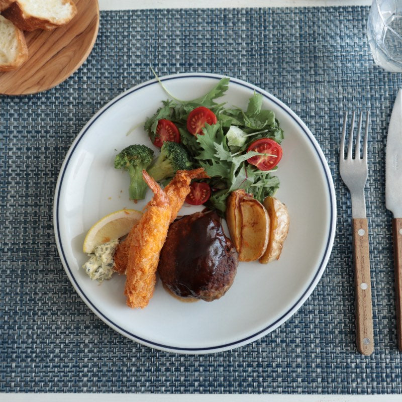 ディナープレート24cm | ローマブルーライン | サタルニア 通販