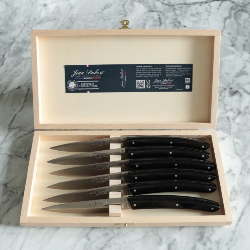 6本セット ボックス付き | ステーキナイフ ブラック | ティエール 2.0