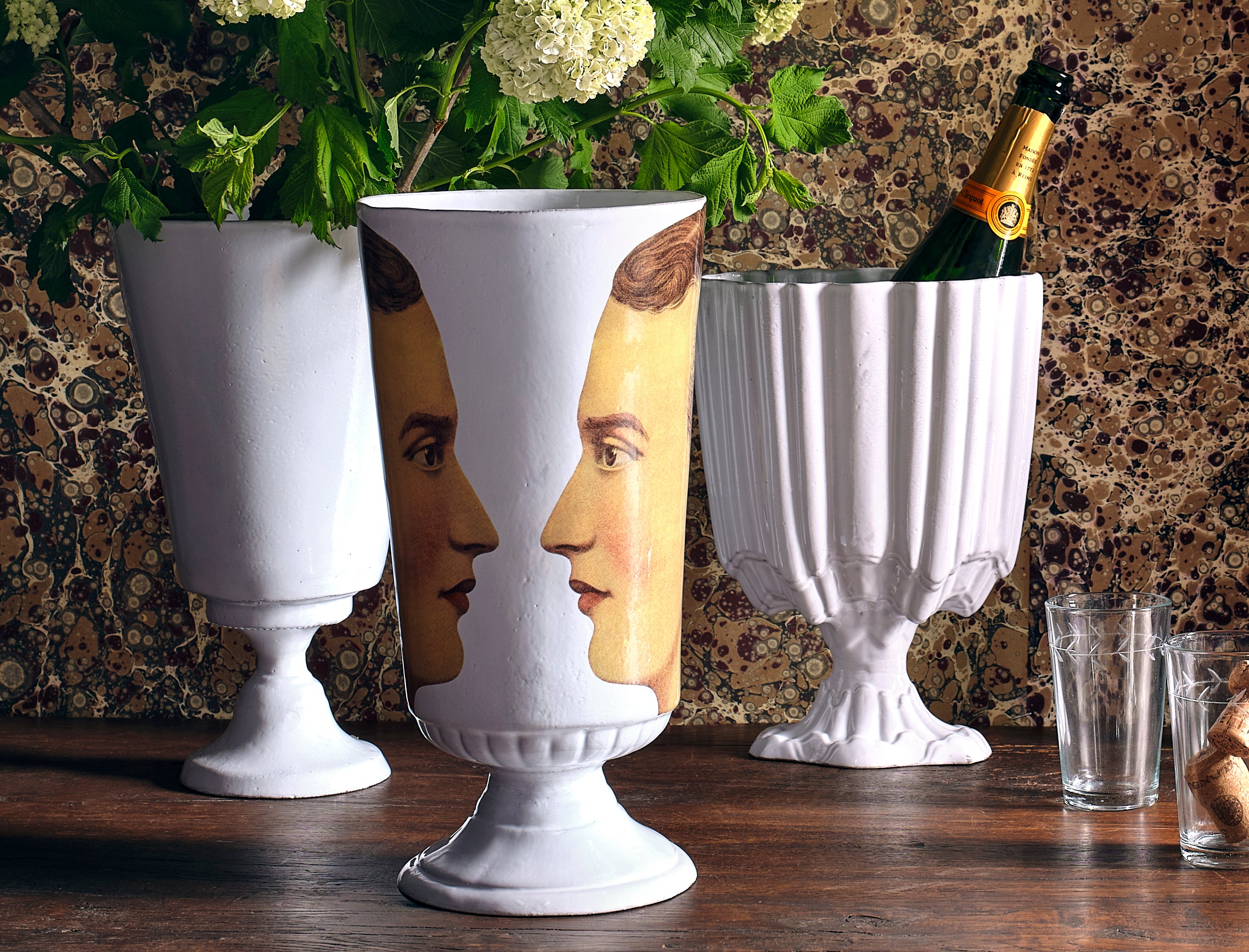 Astier de Villatte x John Derian The Vase has Two Faces | Jayson Home