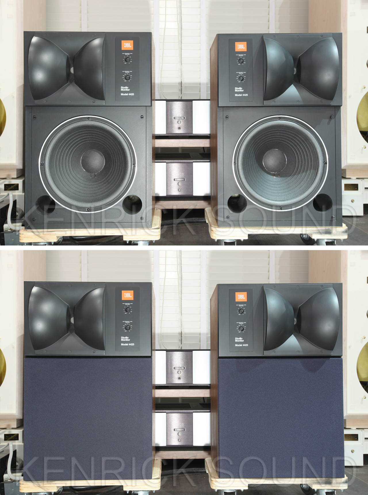 JBL 4425 流れる曲線美バイラジアルホーン小型2ウェイスピーカー