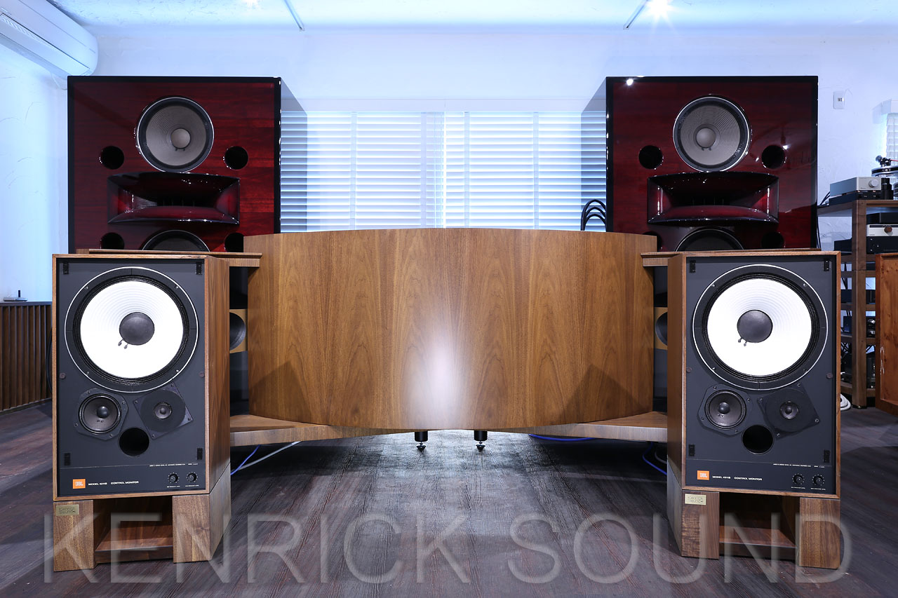 JBL 4311B ウォールナットキャビネット ケンリックサウンド・メンテ品