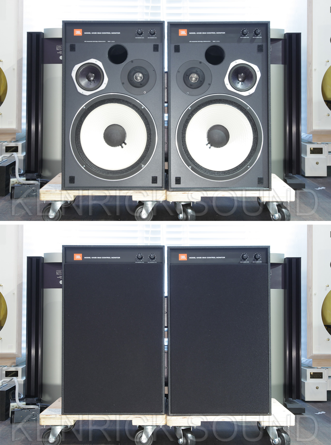 JBL 4312B MKII コンパクトながら良い鳴りっぷりの3way 美品 台車付