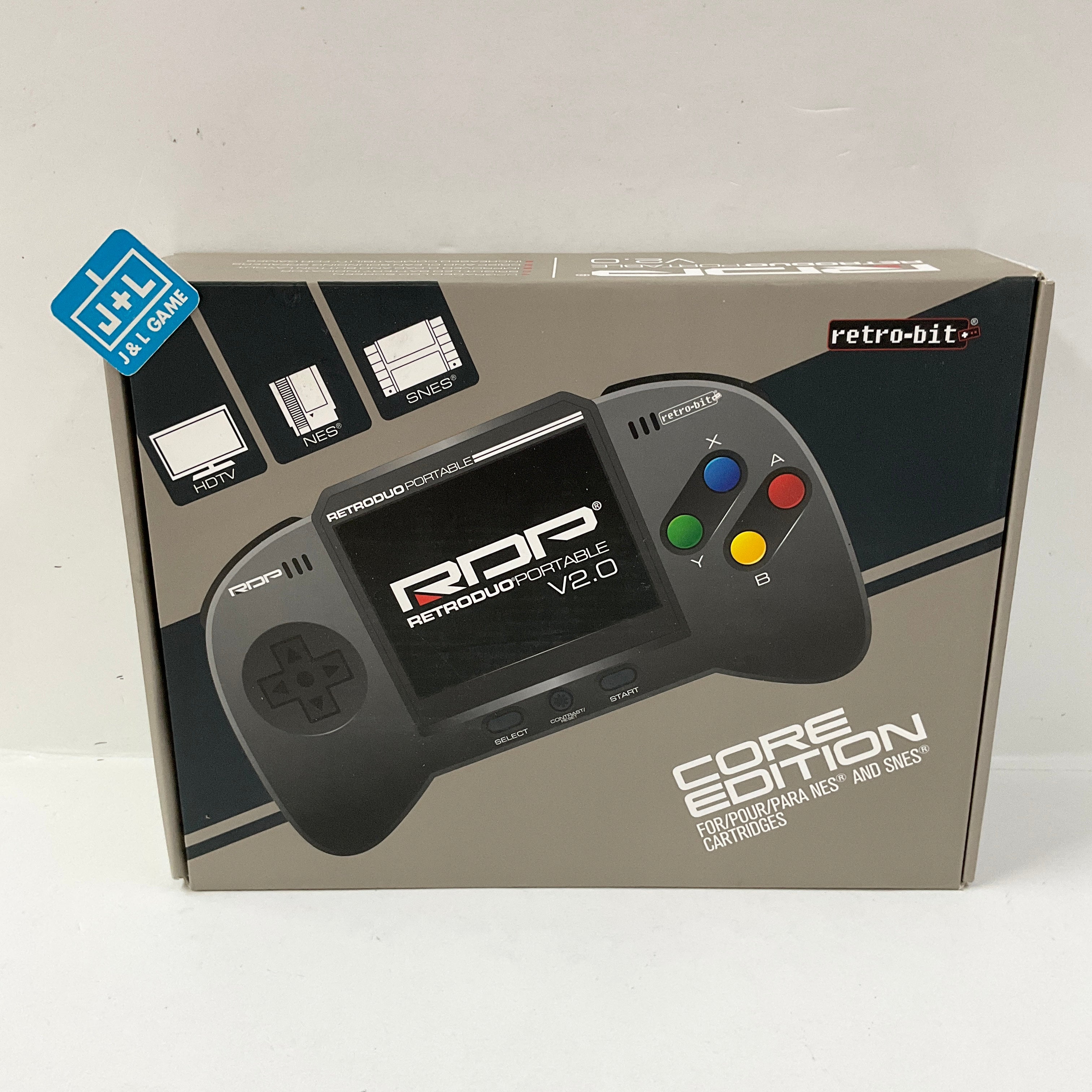 Retro-Bit RetroDuo Portable V2.0 Core Edition (Black) - (SNES