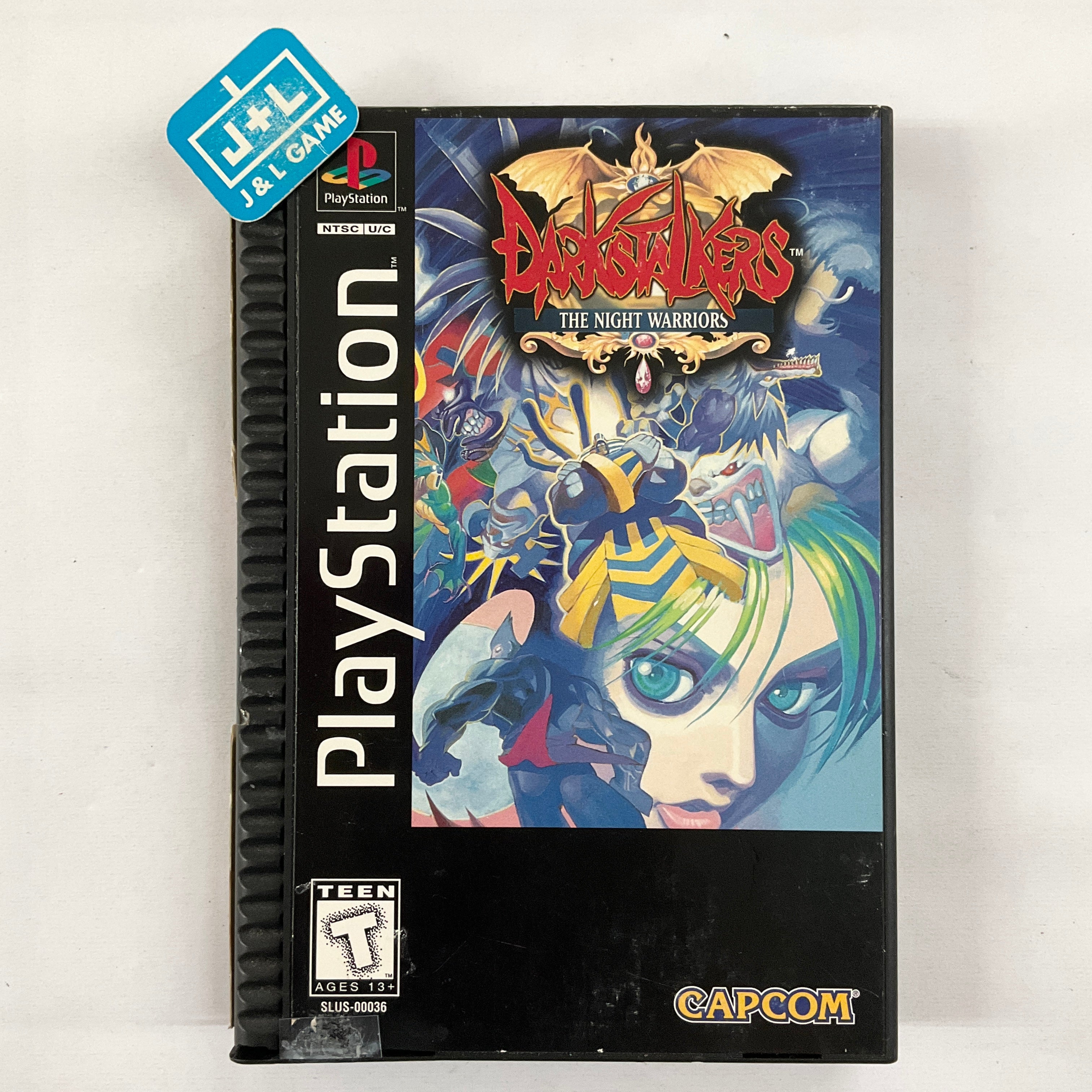 Darkstalkers: The Night Warriors (Long Box) - PlayStation 1 [Pre