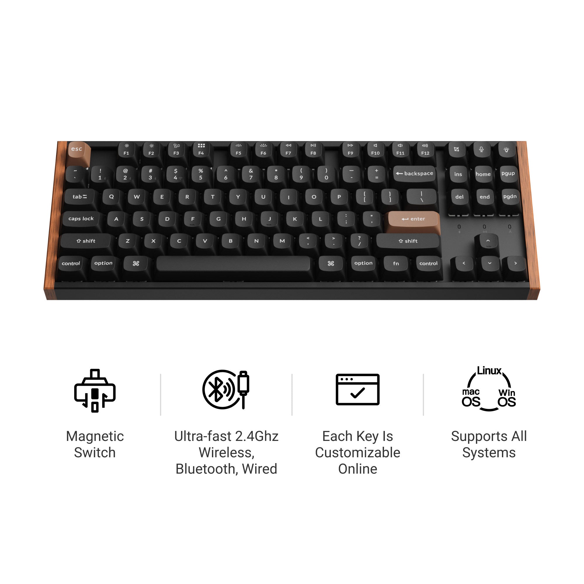 Keychron K8 HE Wireless Magnetic Switch Custom Keyboard