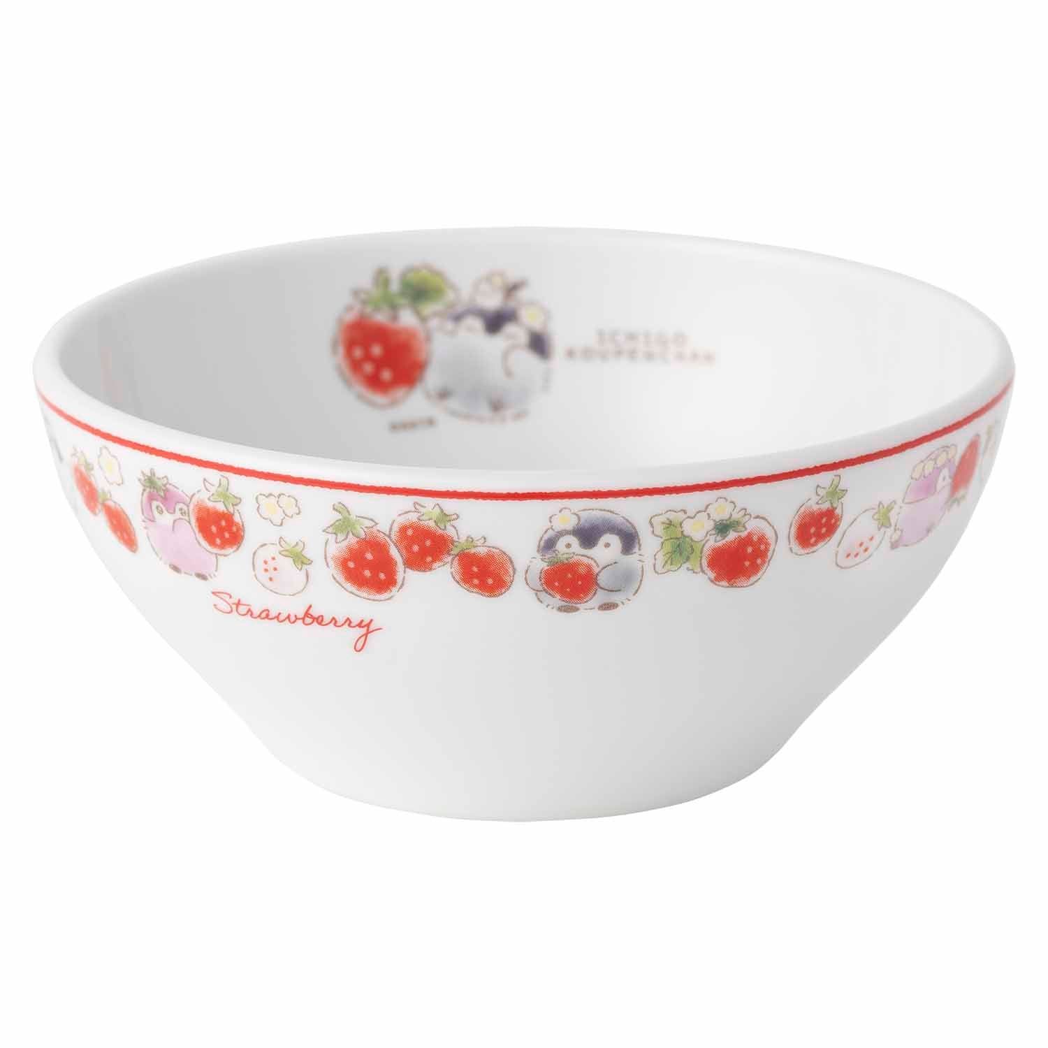 Koupen-chan,코우펜짱,点赞鹅,正能量企鵝 strawberry cereal bowl