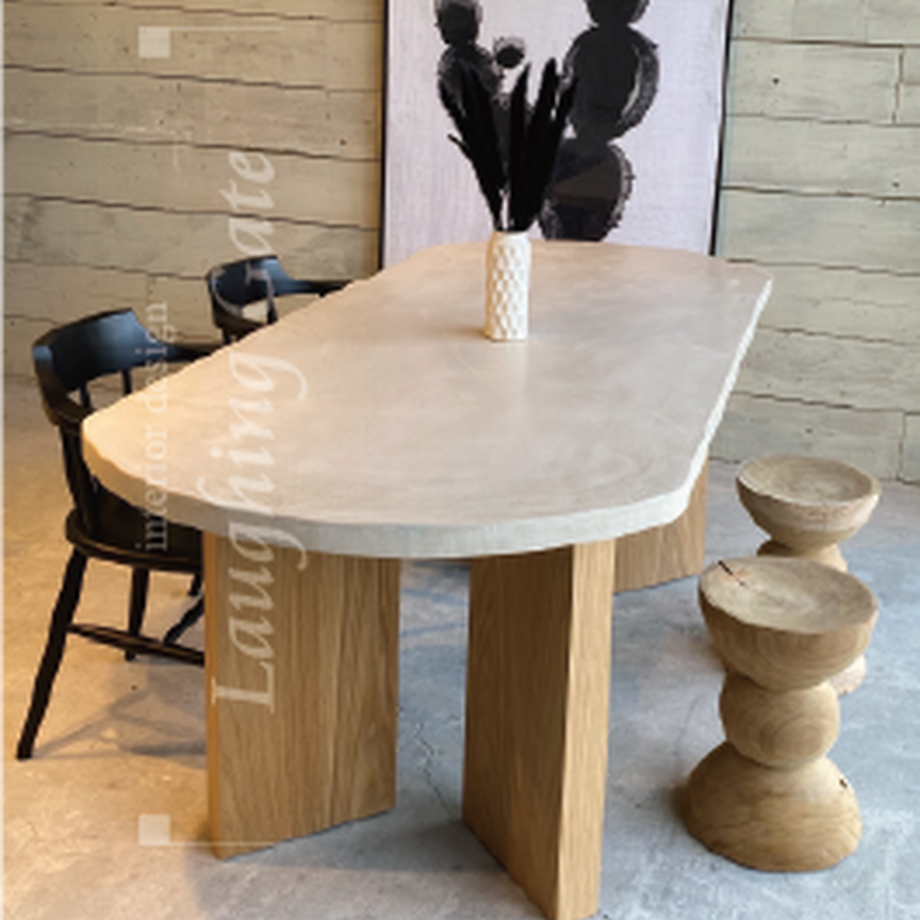 モールテックス ダイニングテーブルFROMAGE”OVAL” 脚TYPE:J/オーク