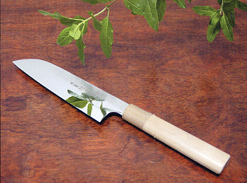 源昭忠 本焼 台所庖丁 水牛柄