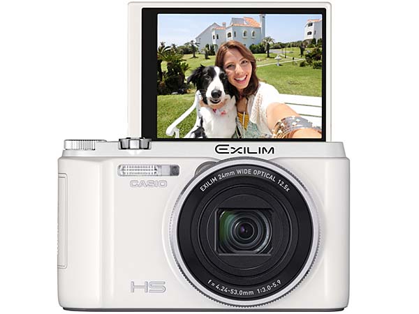 カシオ EXILIM EX-ZR50 フロントシャッター内蔵の自分撮りコンパクト