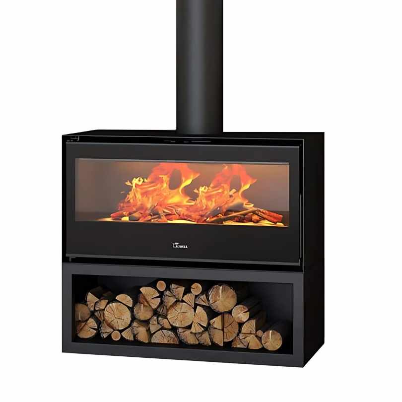 Lacunza - Silver 1000 Fireplace 15kw Freestanding Fireplace
