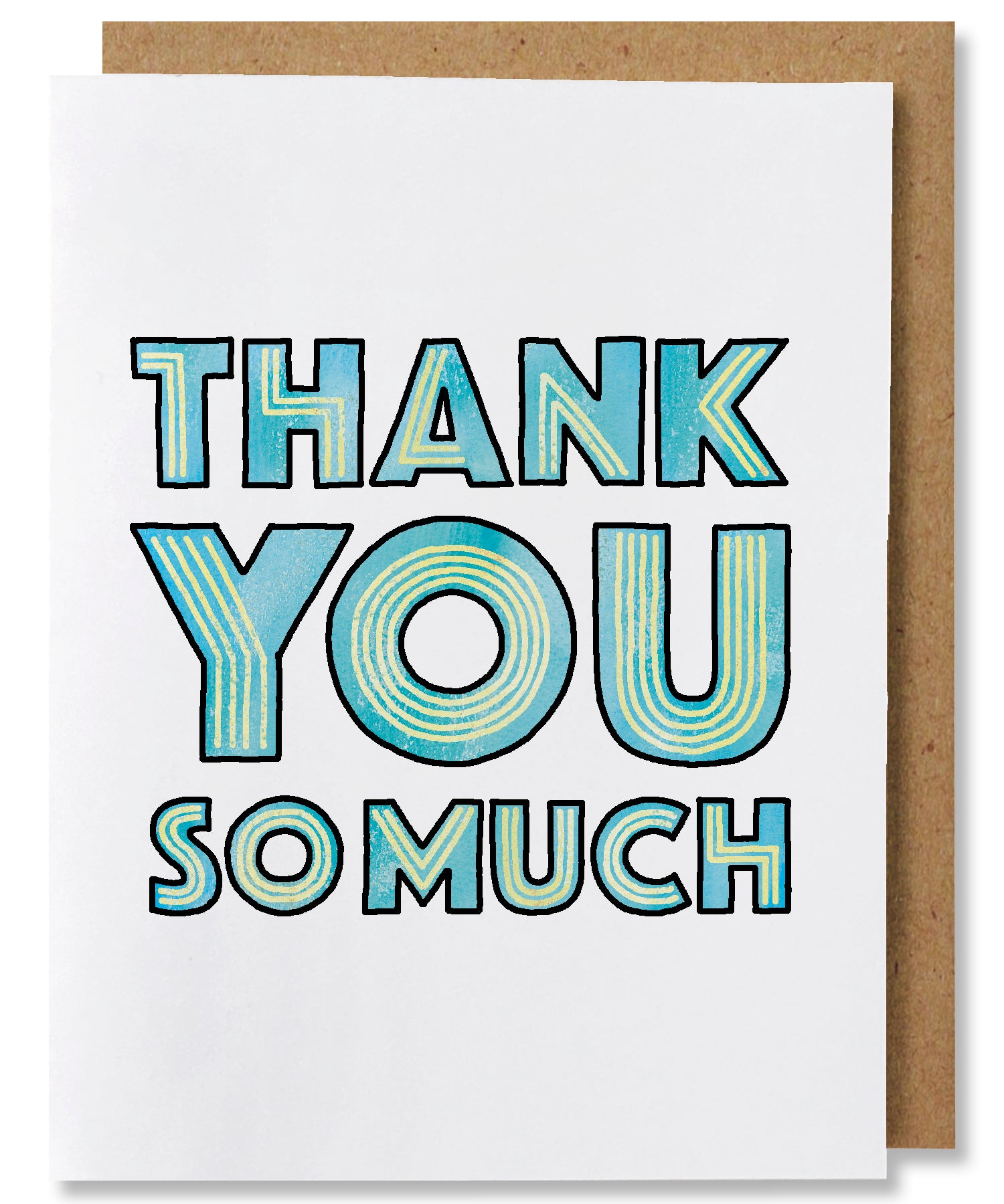 Thank You So Much - Illustrated Typography Thanks Card – NANU Studio