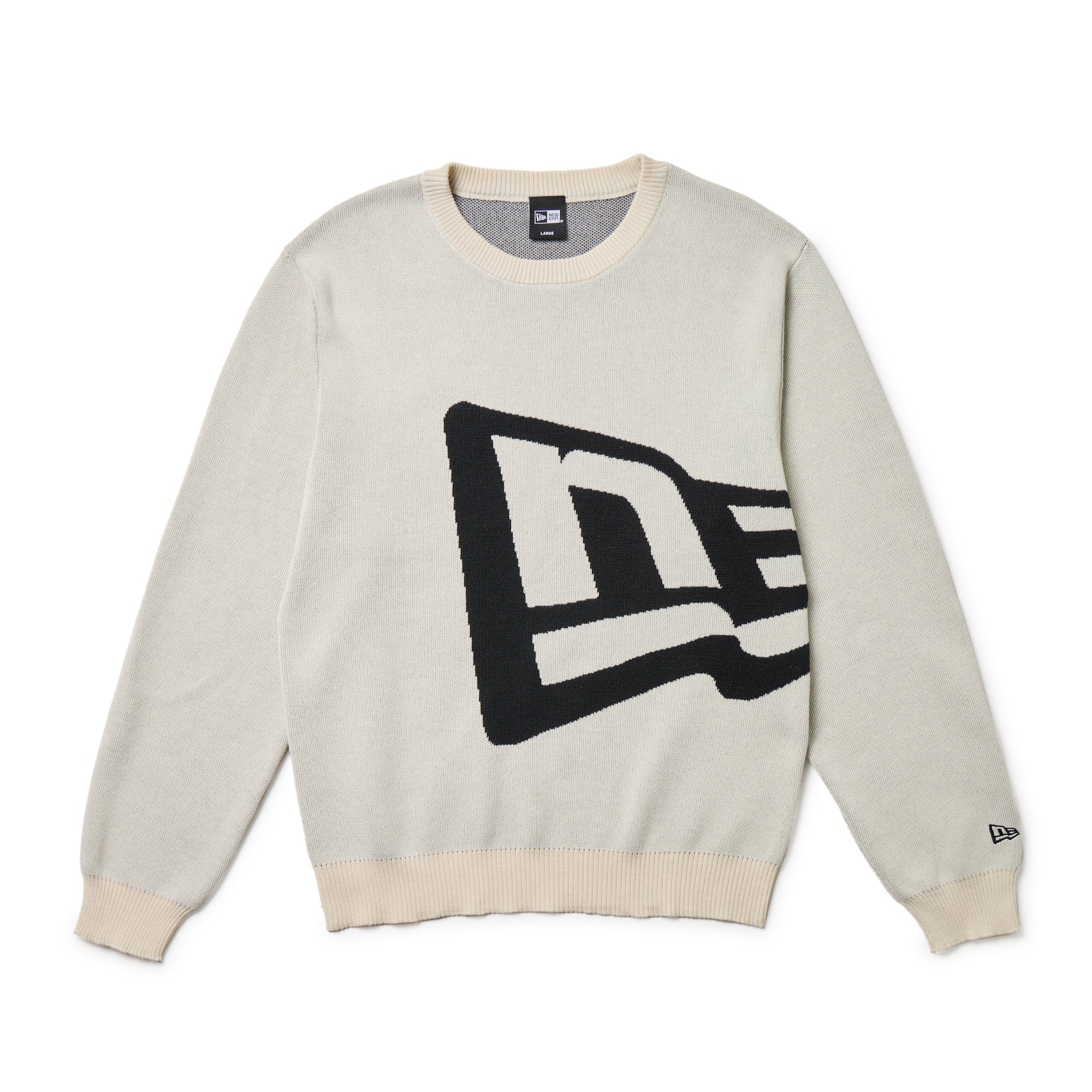 ニットセーター フラッグロゴ オフホワイト | ゴルフ | ニューエラ