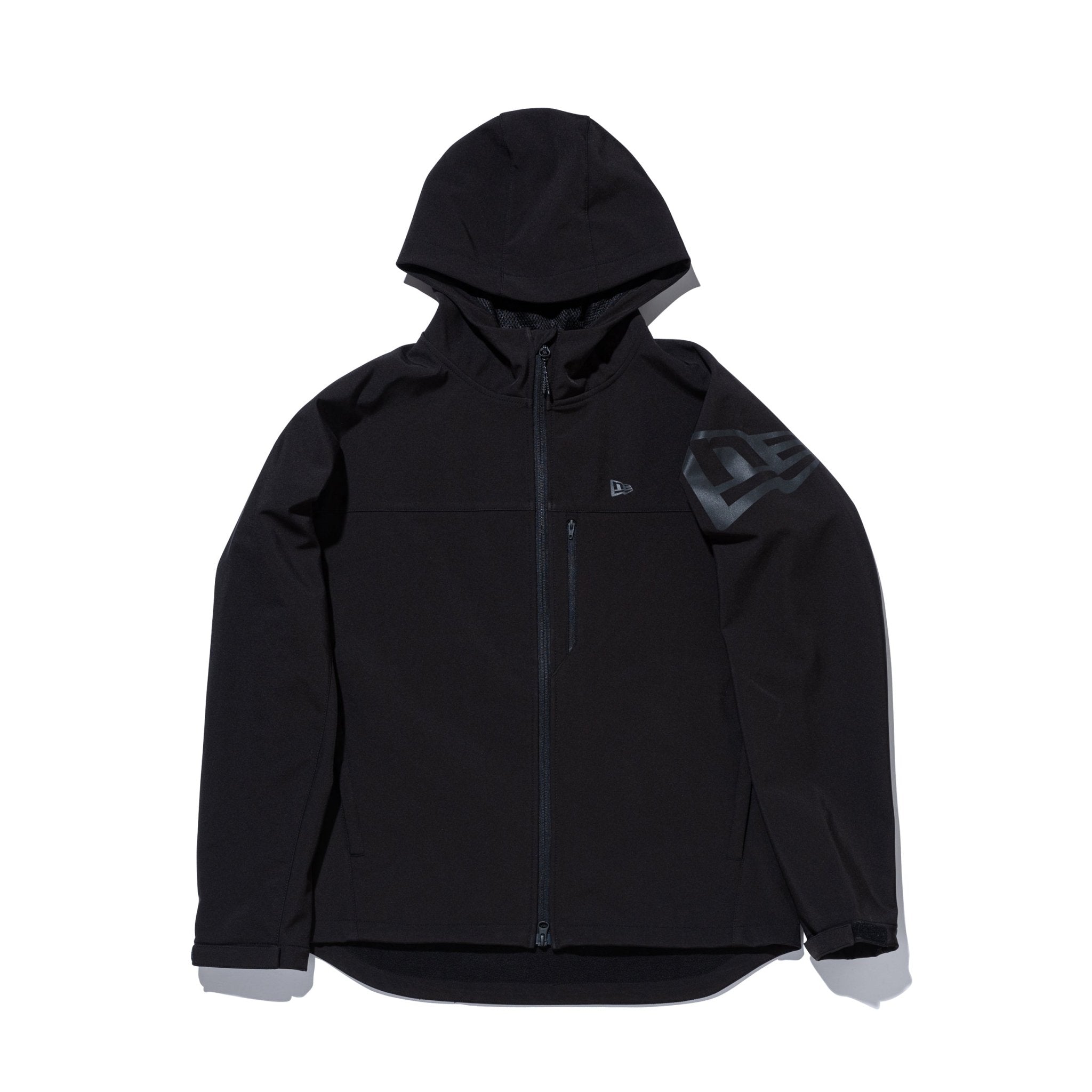 シェルジャケット フラッグロゴ ブラック | パフォーマンスアパレル