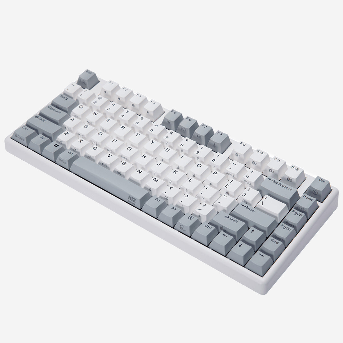 NiZ Micro84 Capacitive Wireless and Wired Keyboard White