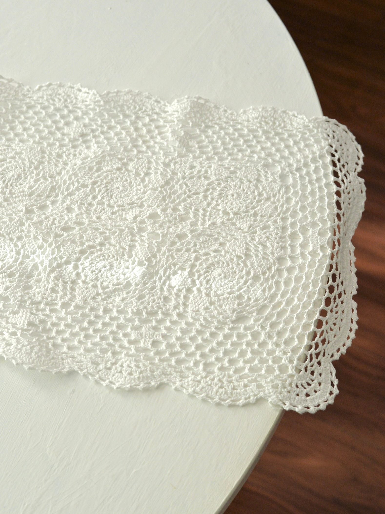 クロシェ レース テーブルセンター – NOZZI BAZZAR