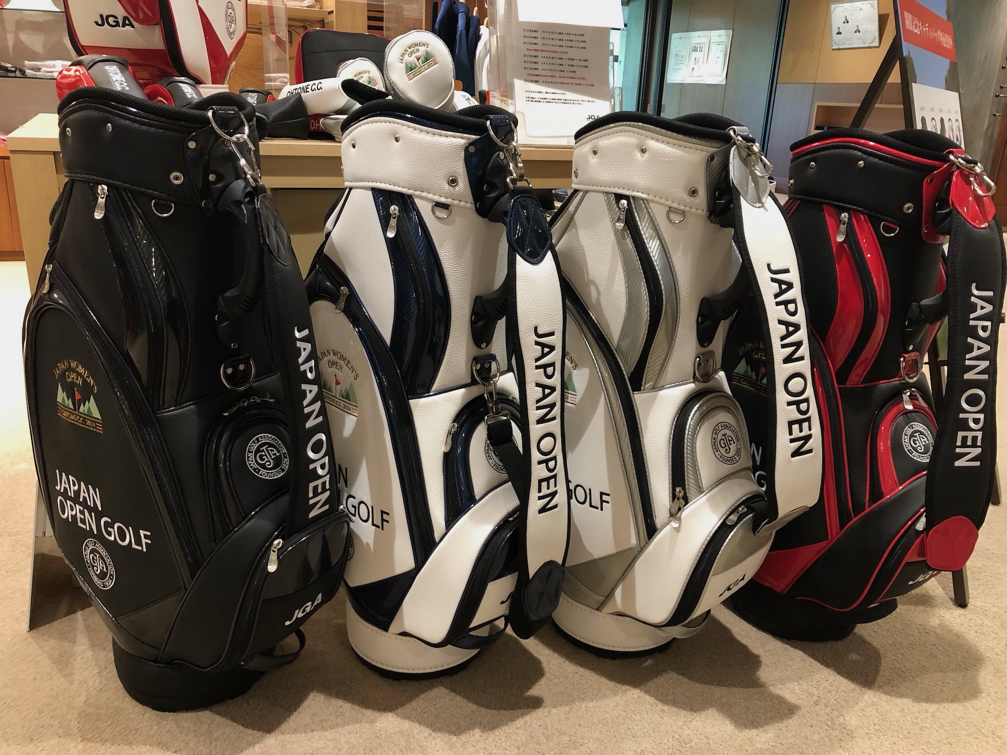 新品】ゴルフキャディバック 日本女子プロゴルフ選手権限定 新品