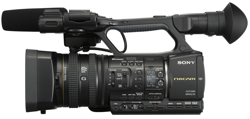 Sony HXR-NX5: a camcorder, based on AVCHD, that includes even GPS