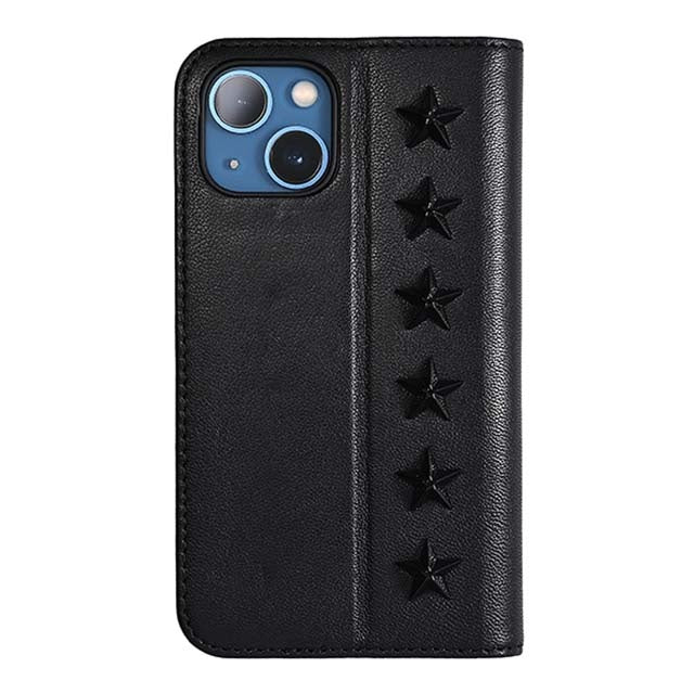 Web限定】Premium Leather Studs Case for iPhone 13 mini (ブラック