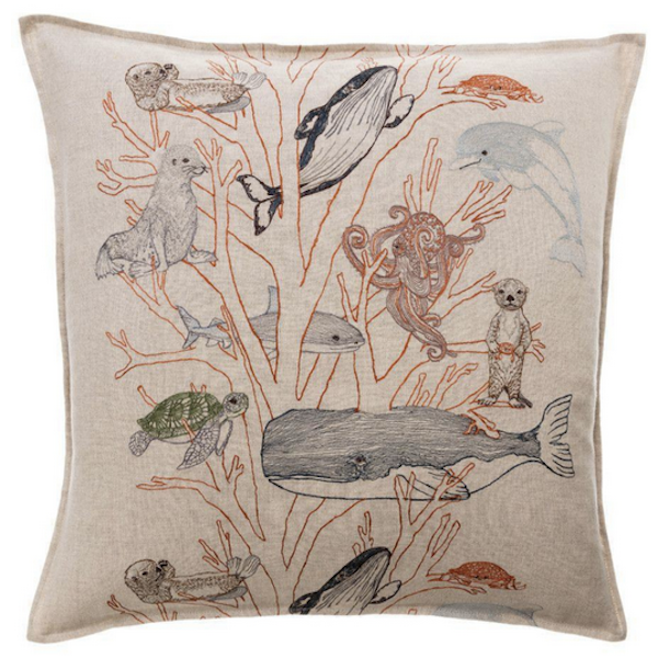 Coral & Tusk Coral Forest Pillow – Pistol & Lucy