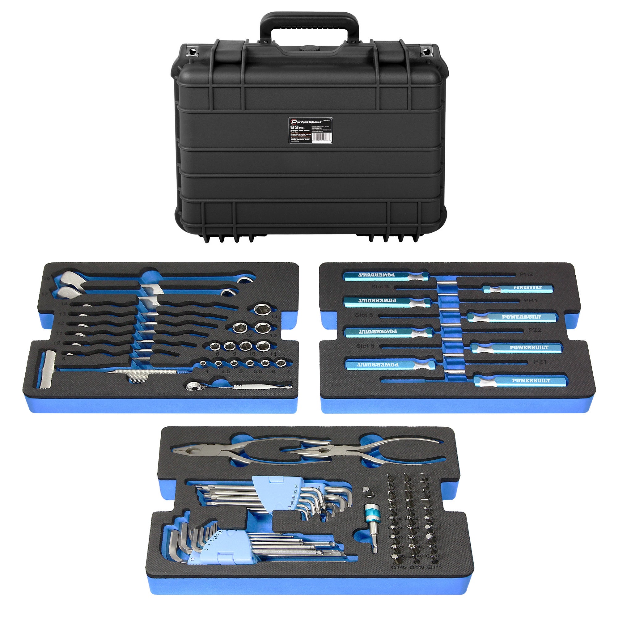 83 Pc. 420J2 Stainless Steel Marine Boat Repair Tool Set