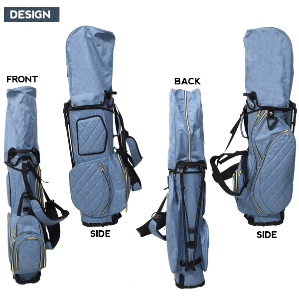 EVISU GOLF デニムキャディーバッグ8分割モデル スタンド機能付き EVISU GOLF エヴィスゴルフ キャディバッグ エビス EVISU デニム