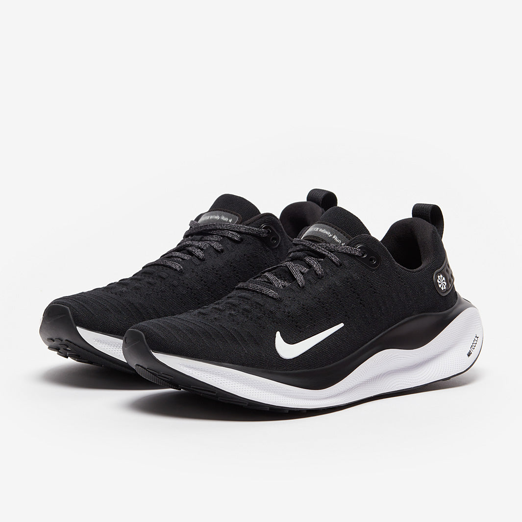 Nike Infinity Run FlyKnit 4 Wide - Black/White - Mens Shoes