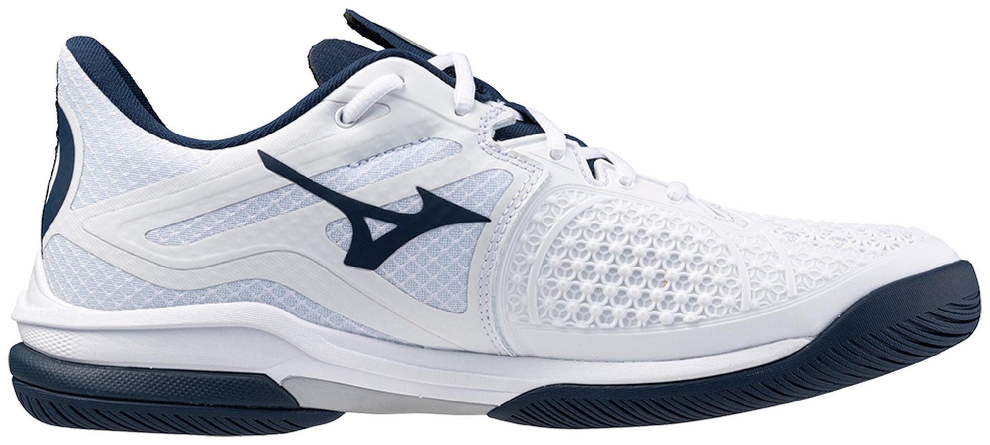 Mizuno Wave Exceed Tour 6 AC Men Tennis Shoes [White/Dress Blue