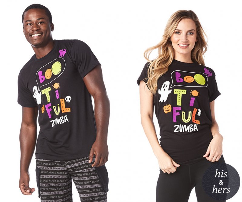 Zumba Halloween Unisex Tee sz XS/S only - Bold Black