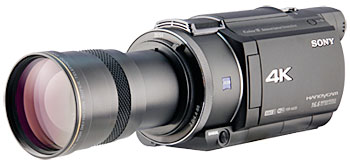 SONY FDR-AX55 4Kビデオカメラ用レイノックス高品位コンバージョンレンズ