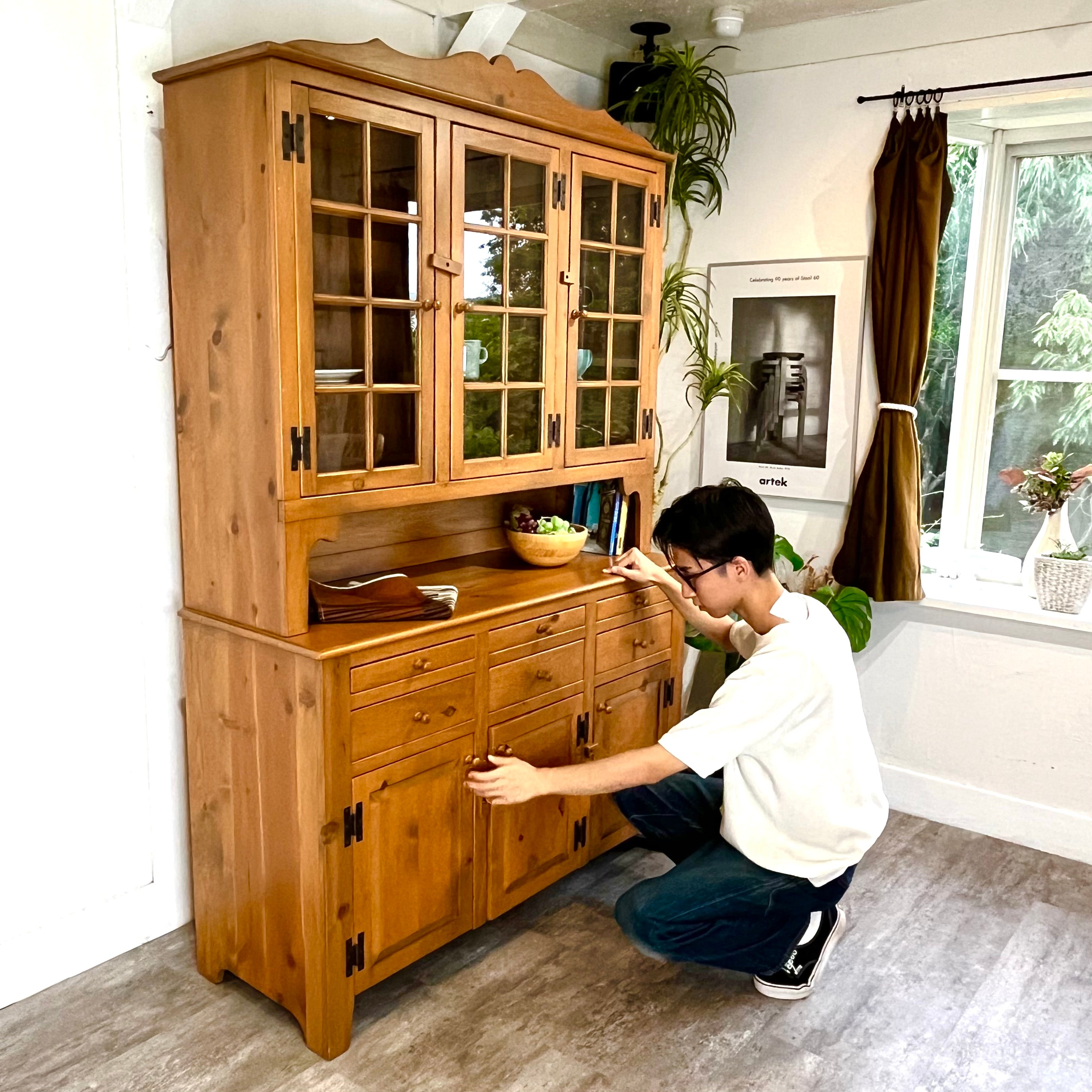 アンファン / Enfant カントリースタイル カップボード 食器棚 パイン