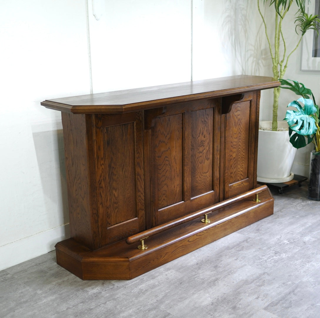 ナラ材 バーカウンター 作業台 中古 木 高級感 160㎝