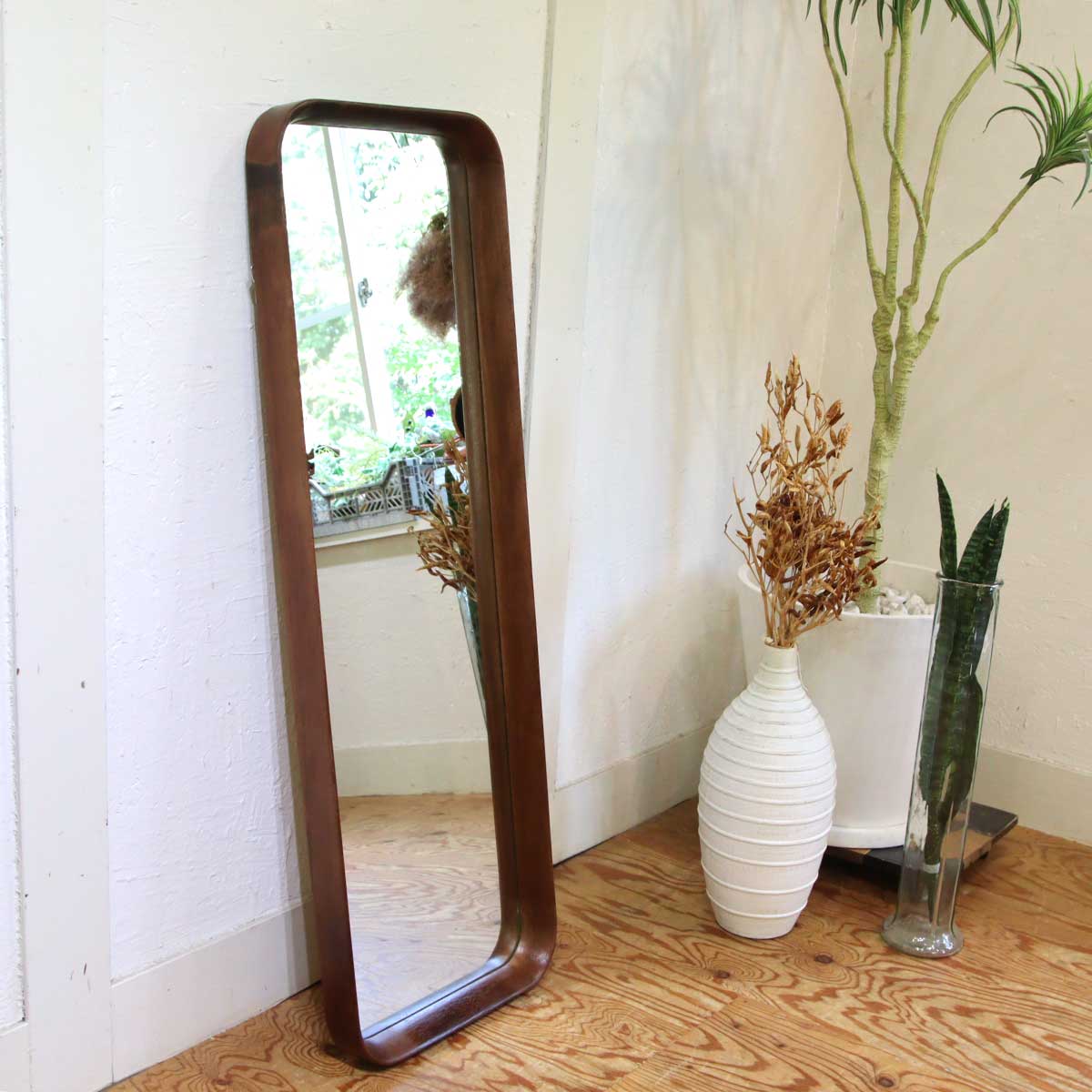 Kanademono / 金物家具のかなでもの ウォールミラー ビーチ無垢材